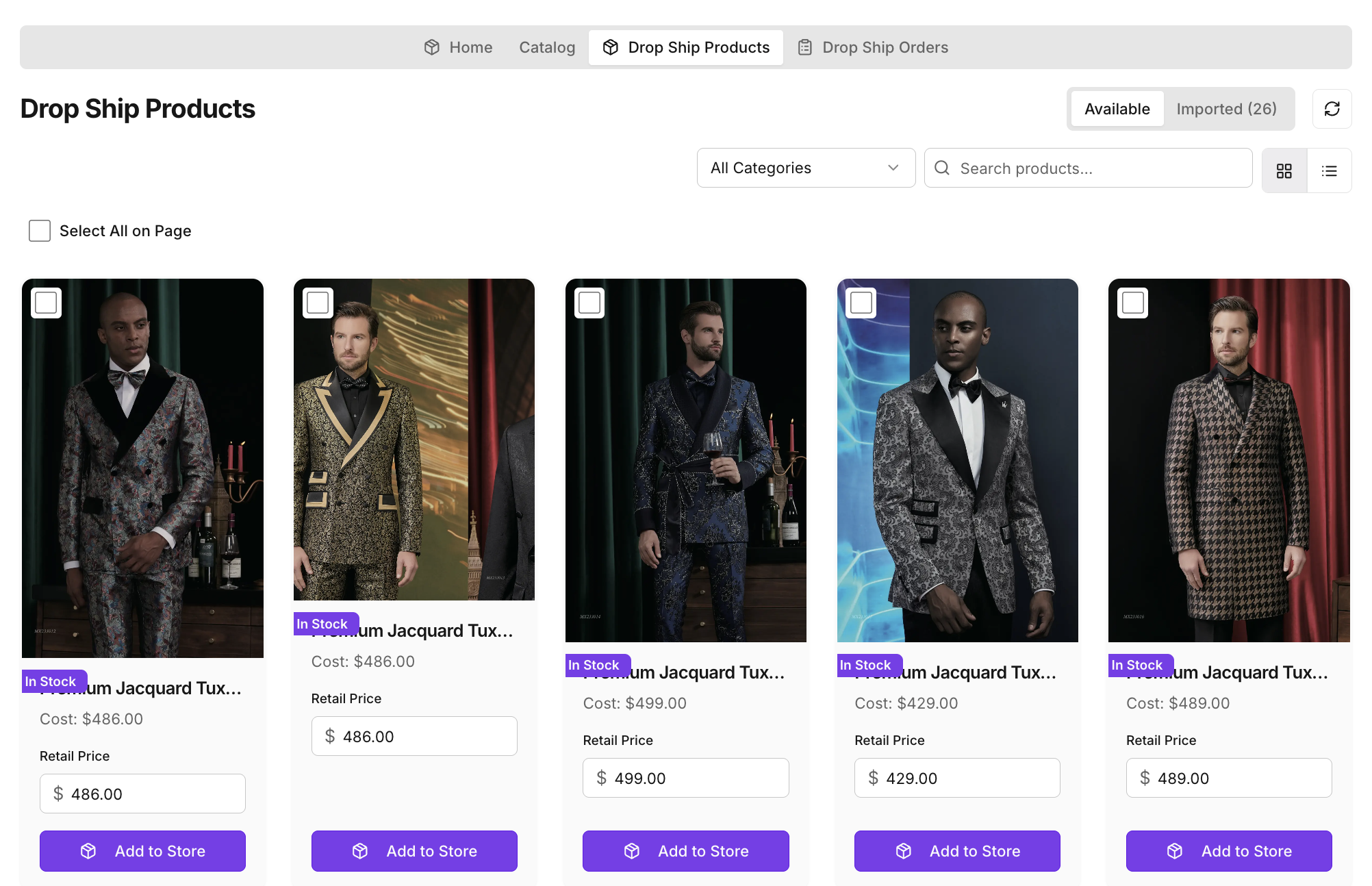 Enable Drop ship product