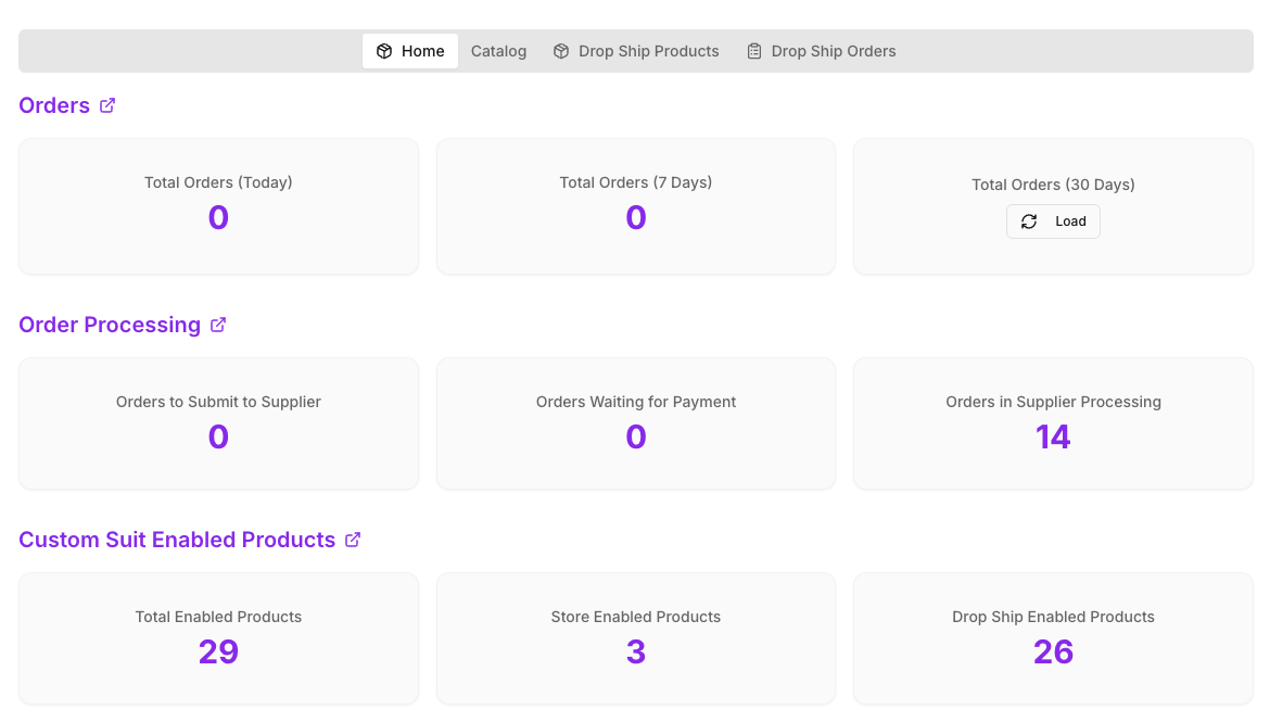 Home Dashboard