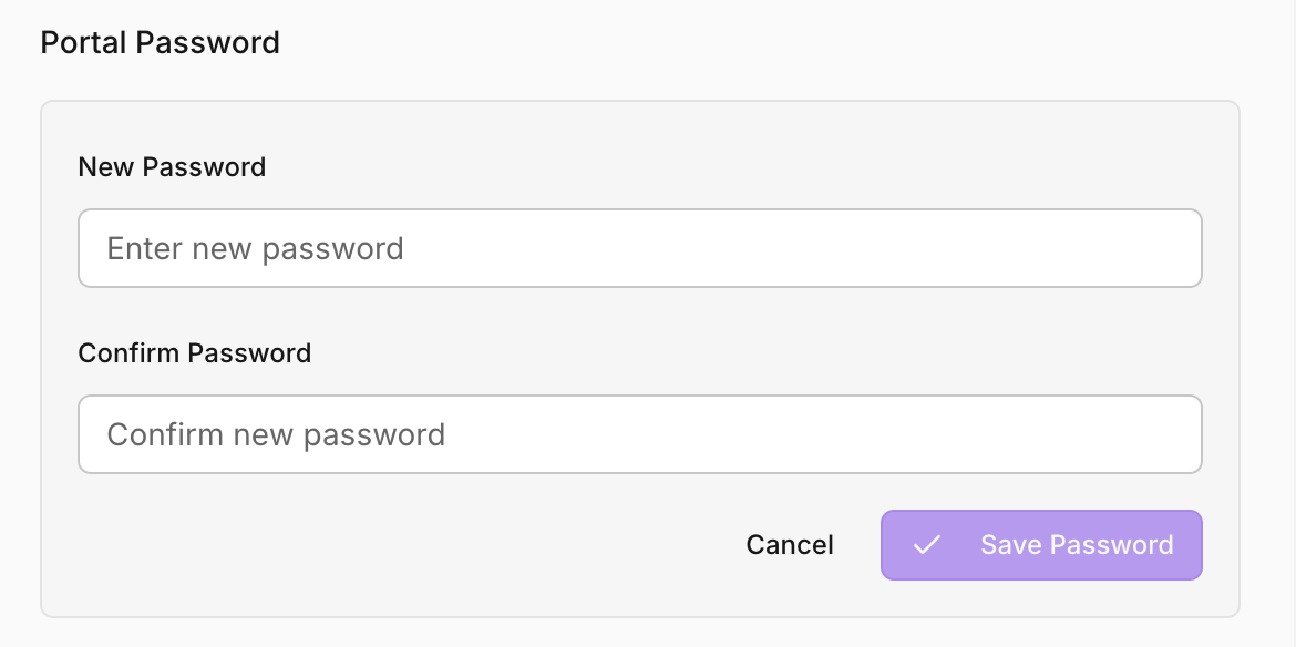 Update Password